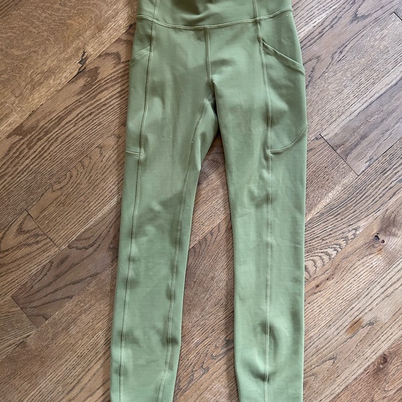 Like new Willow green Lululemon Invigorate High Rise Legging 25” - Picture 5 of 6